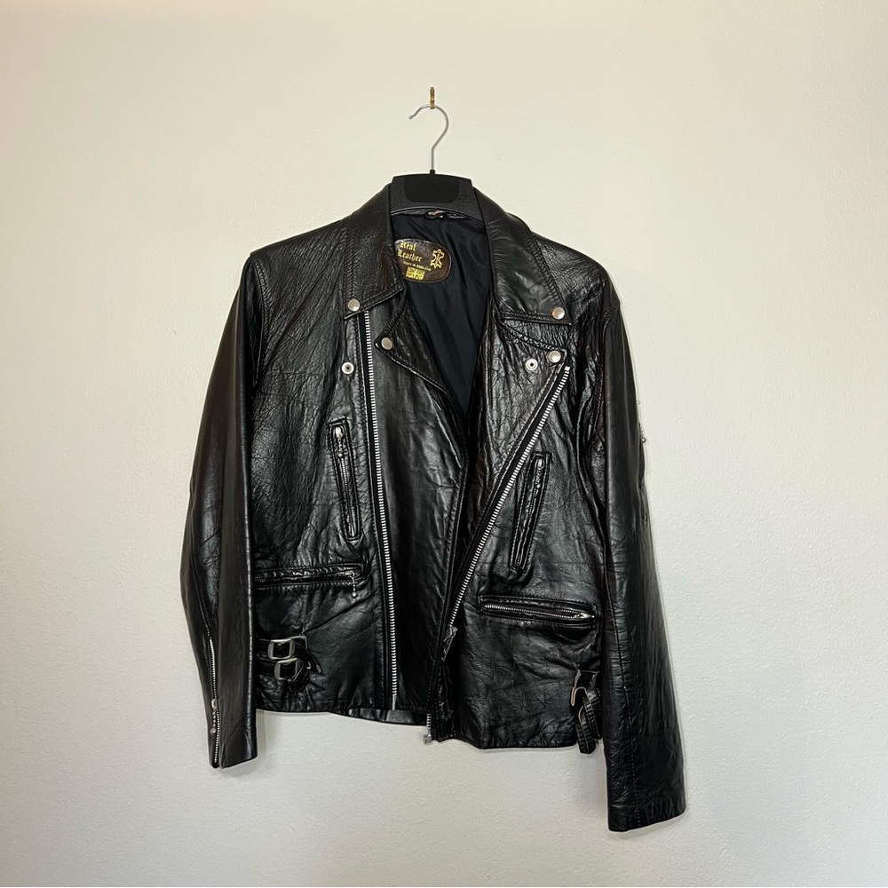 Classic Black Leather Biker Jacket